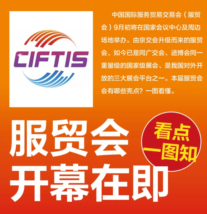 一图读懂 | 服贸会开幕在即，看点都在这儿了